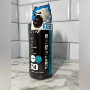 Soo’AE Black Charcoal‎ Double Bubble Cleanser Mask 2-in-1 6.76 oz NEW